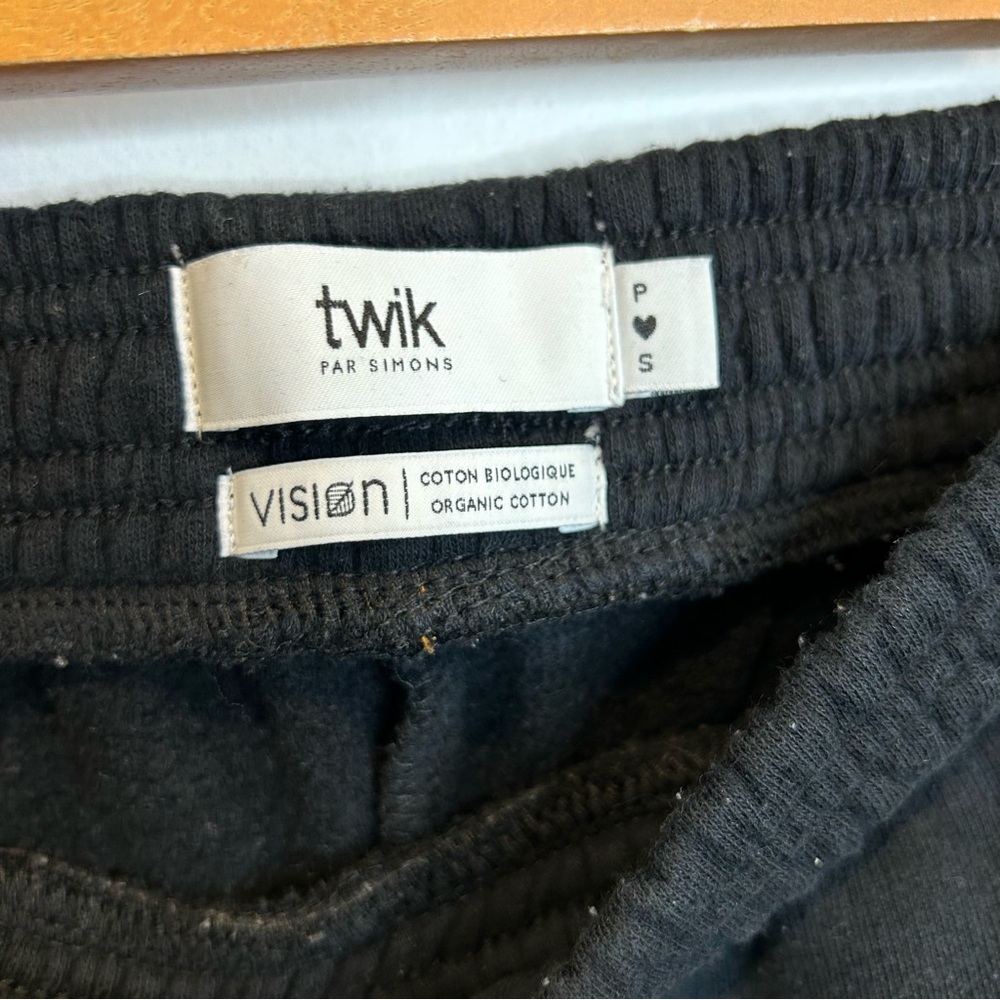 Twik Oversized thin fleece joggers sweatpants black - Picture 6 of 8